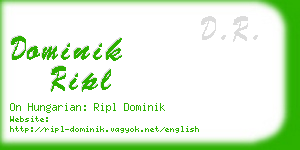 dominik ripl business card